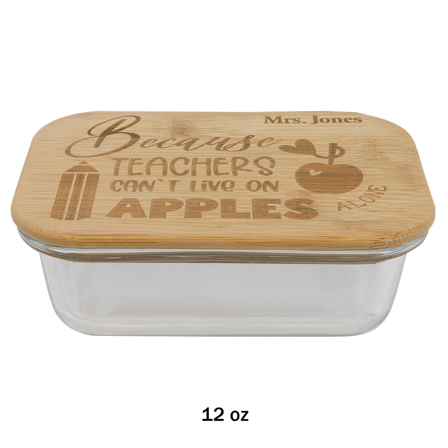 Glass Container with Bamboo Lid