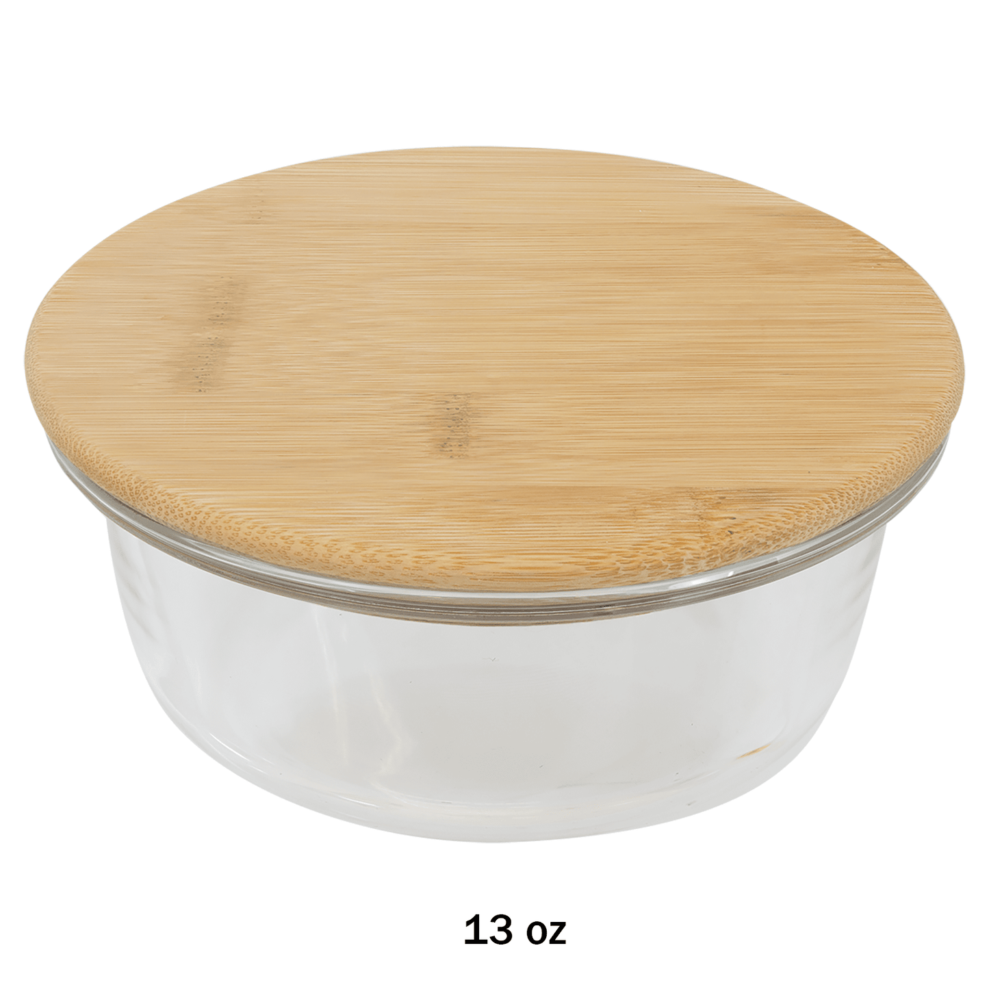 Glass Container with Bamboo Lid