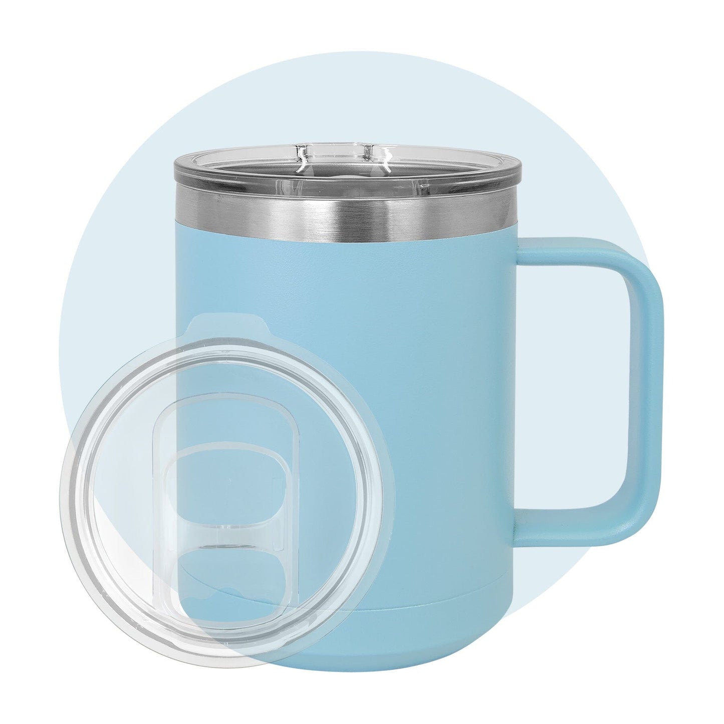Polar Camel 15 oz. Travel Mug with Slider Lid