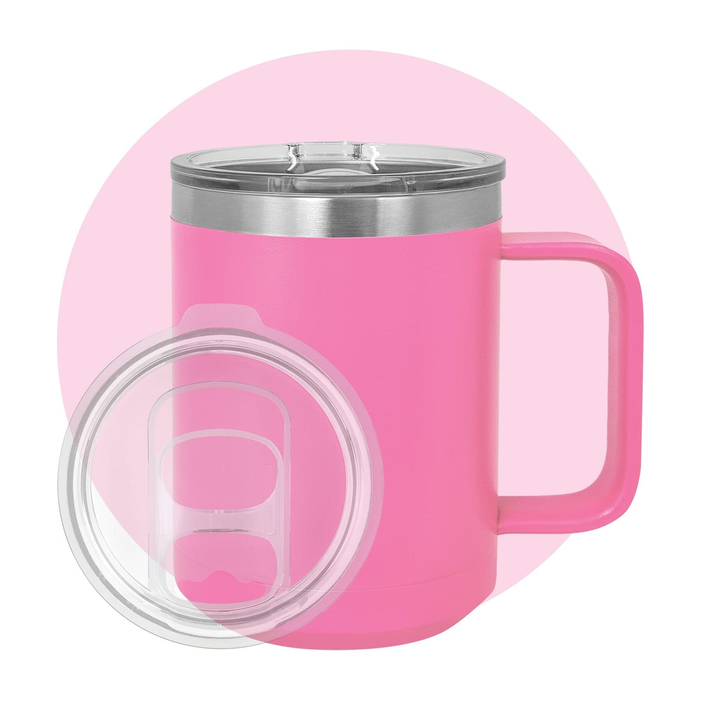 Polar Camel 15 oz. Travel Mug with Slider Lid