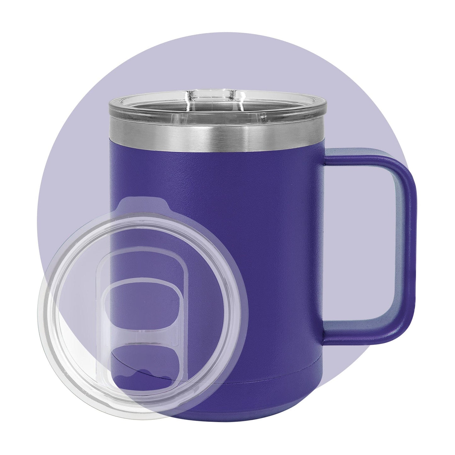 Polar Camel 15 oz. Travel Mug with Slider Lid