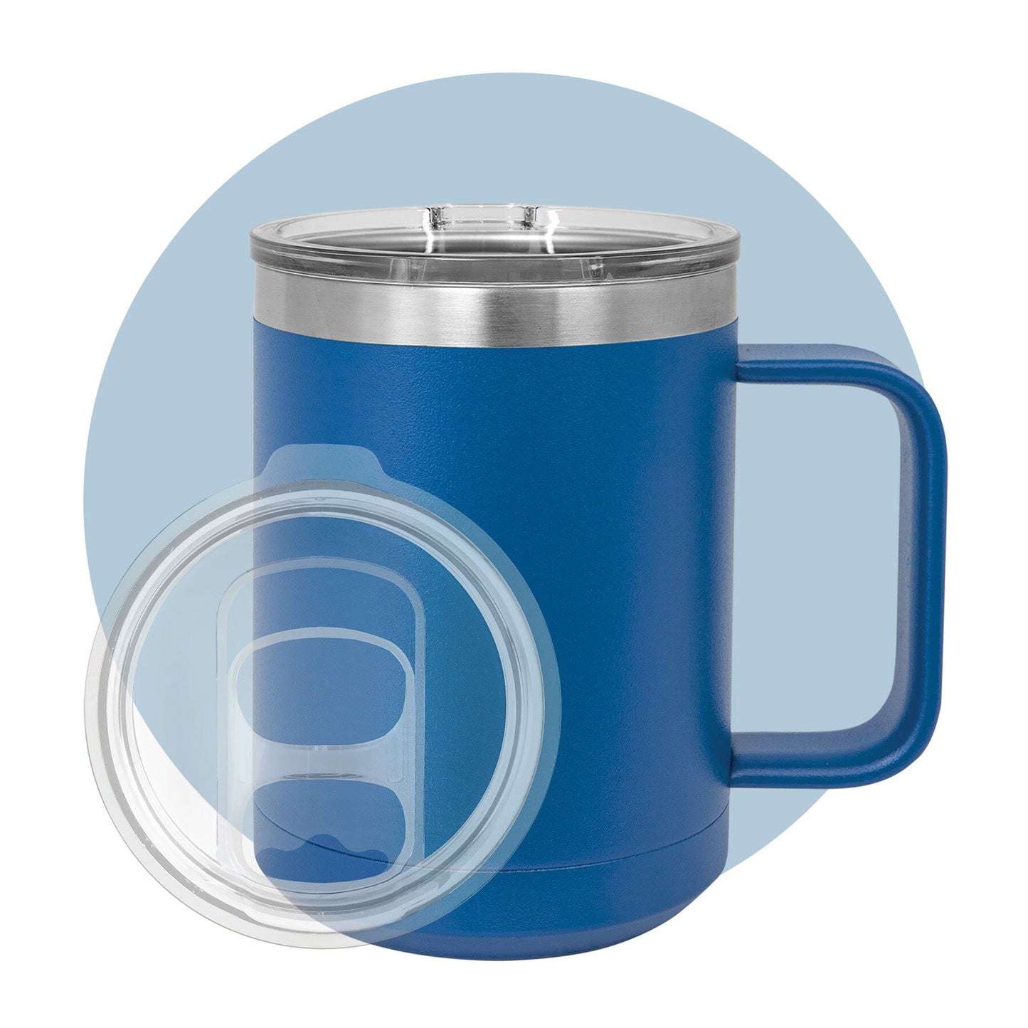 Polar Camel 15 oz. Travel Mug with Slider Lid