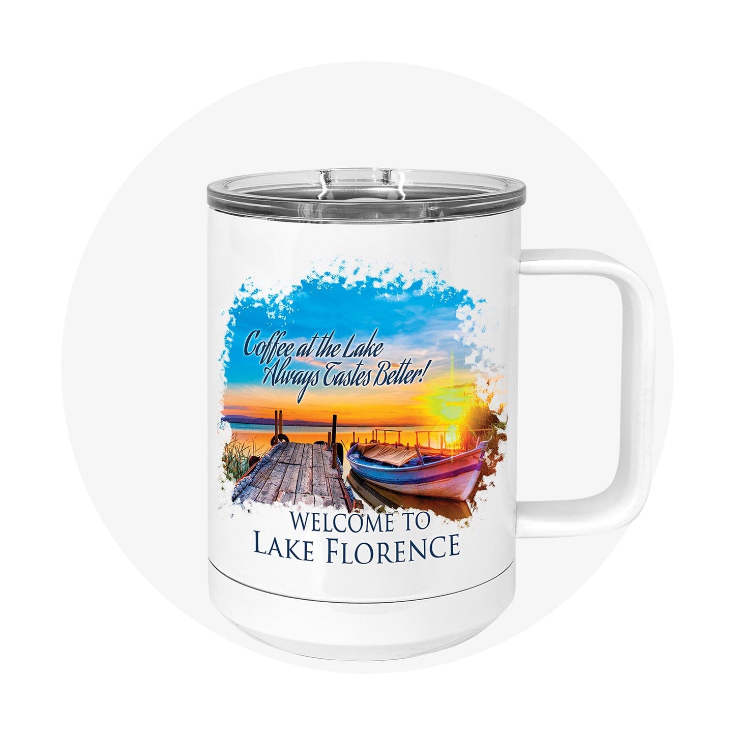 15 oz. Polar Camel Travel Mug with Full Color Graphic
