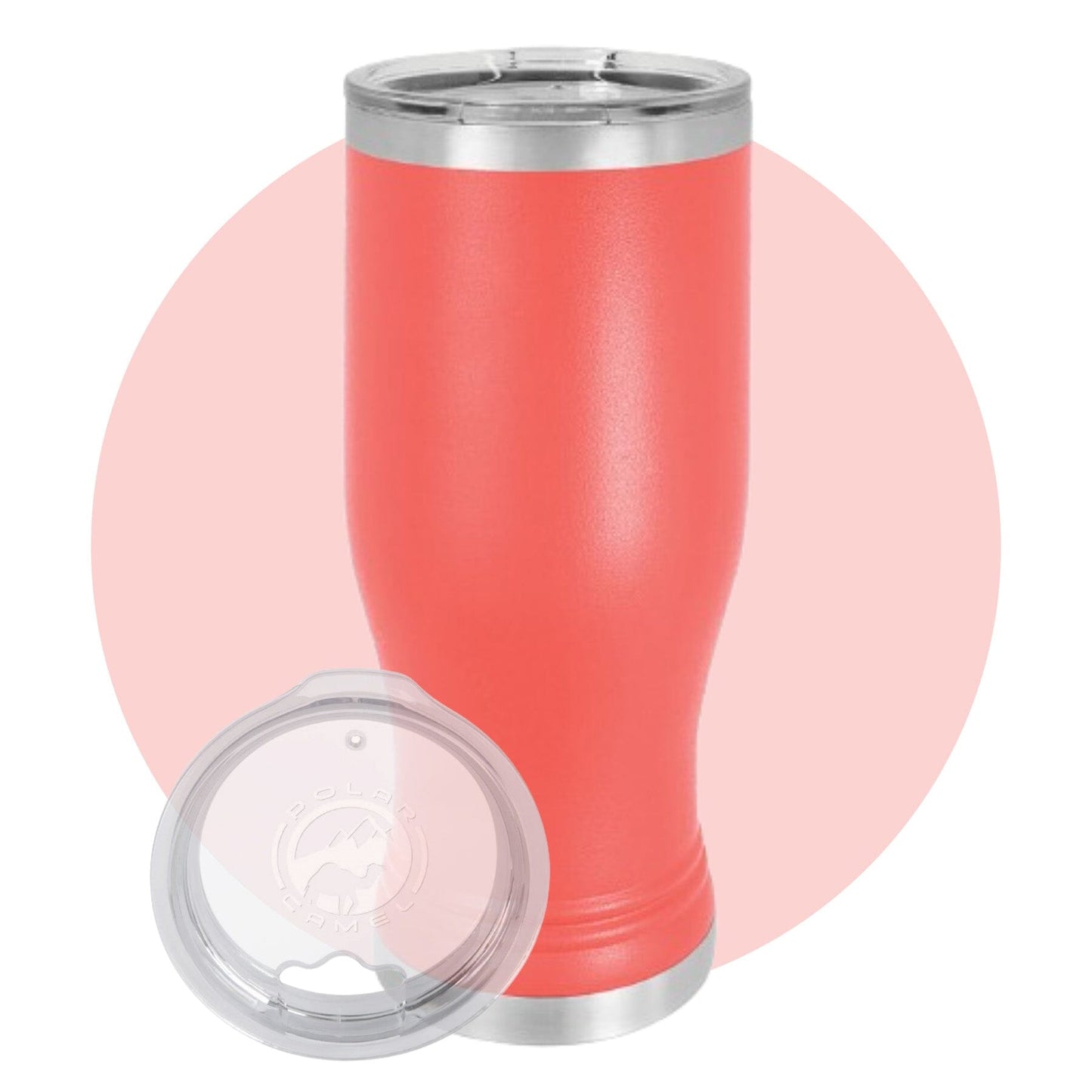 Polar Camel 20 oz. Pilsner with Clear Lid