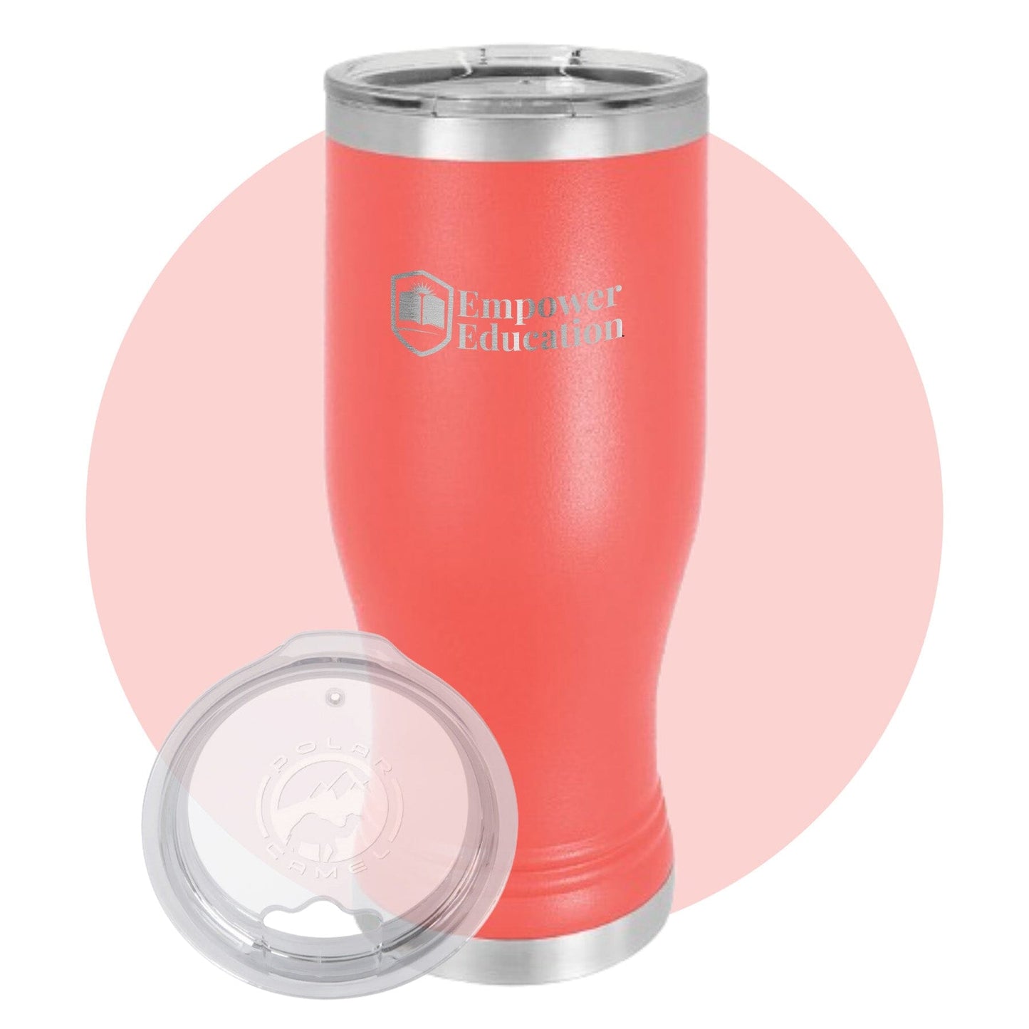 Polar Camel 20 oz. Pilsner with Clear Lid