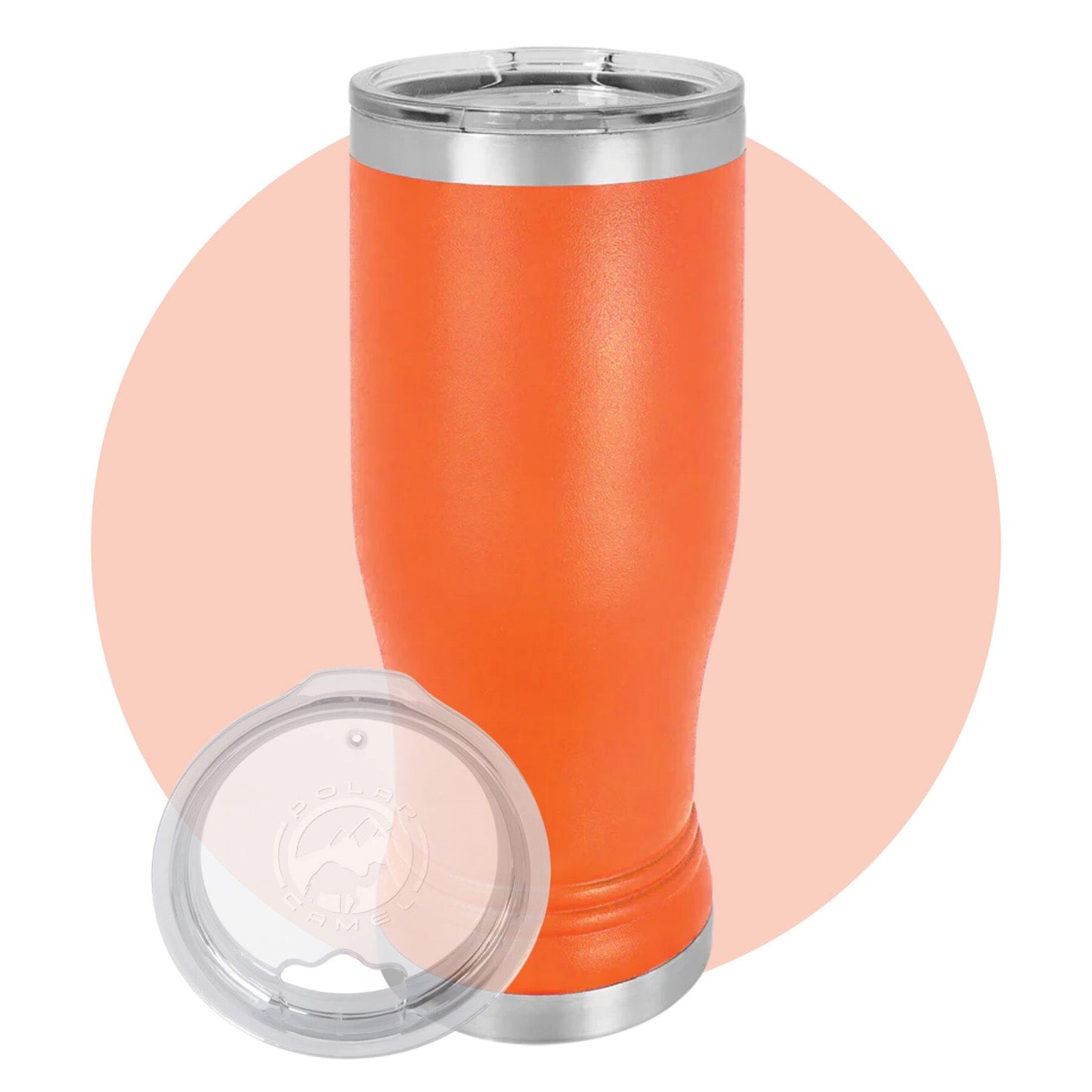 Polar Camel 20 oz. Pilsner with Clear Lid