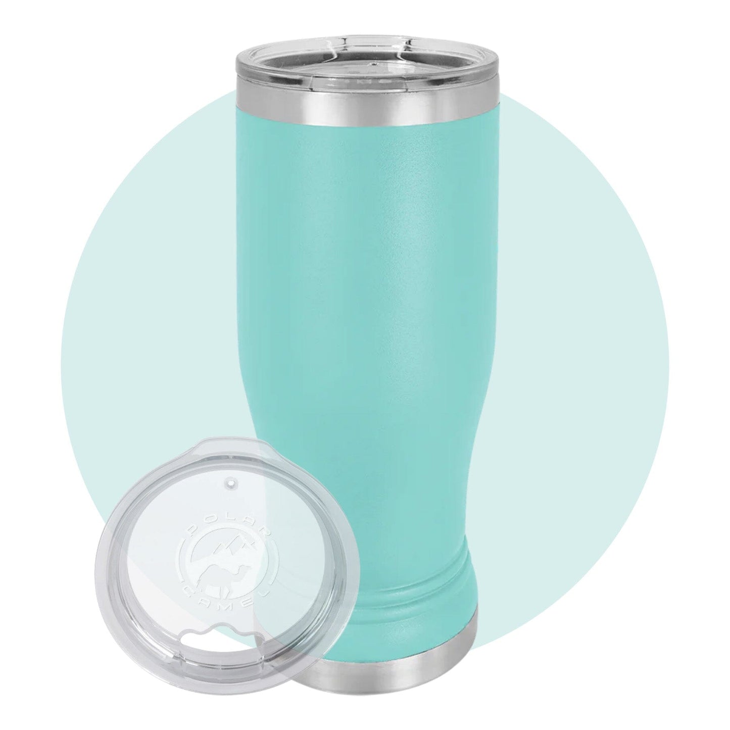 Polar Camel 20 oz. Pilsner with Clear Lid