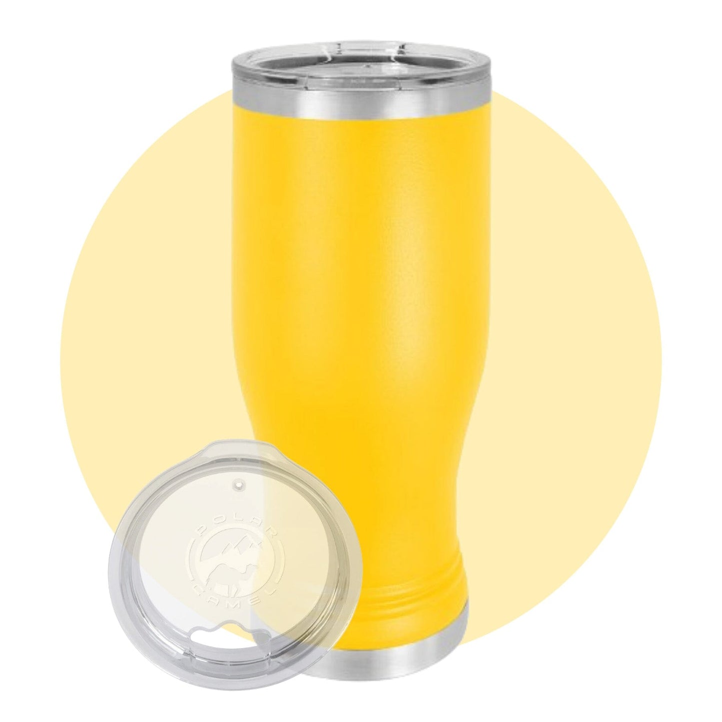 Polar Camel 20 oz. Pilsner with Clear Lid