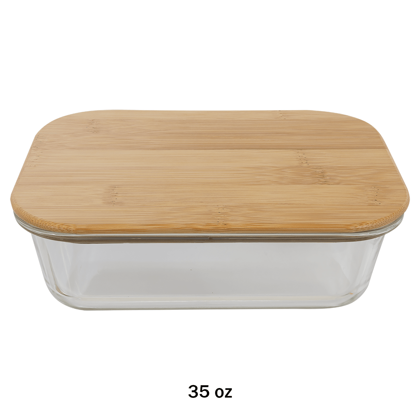 Glass Container with Bamboo Lid
