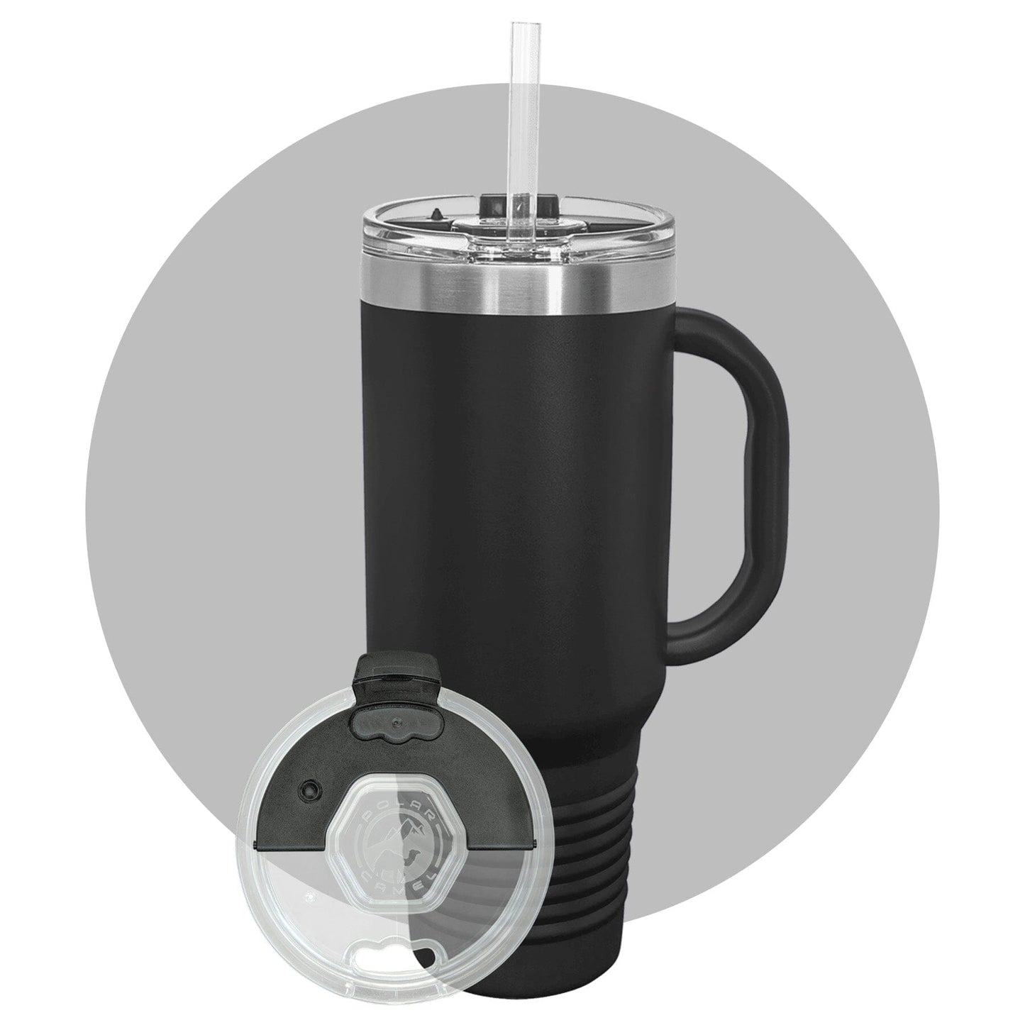 Polar Camel 40 oz. Travel Mug with Snap Lid