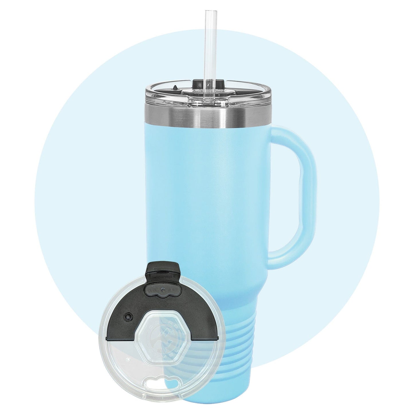 Polar Camel 40 oz. Travel Mug with Snap Lid