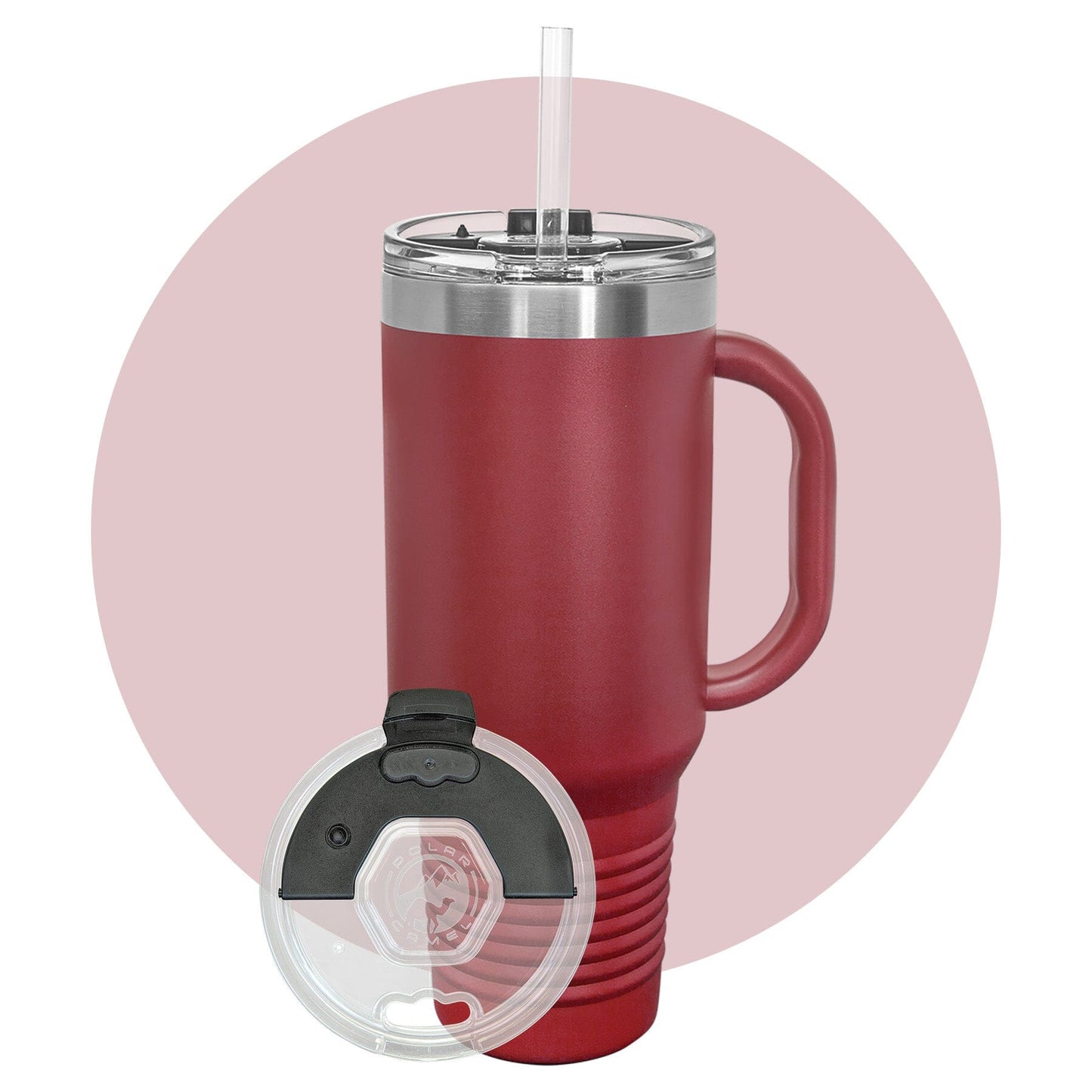 Polar Camel 40 oz. Travel Mug with Snap Lid