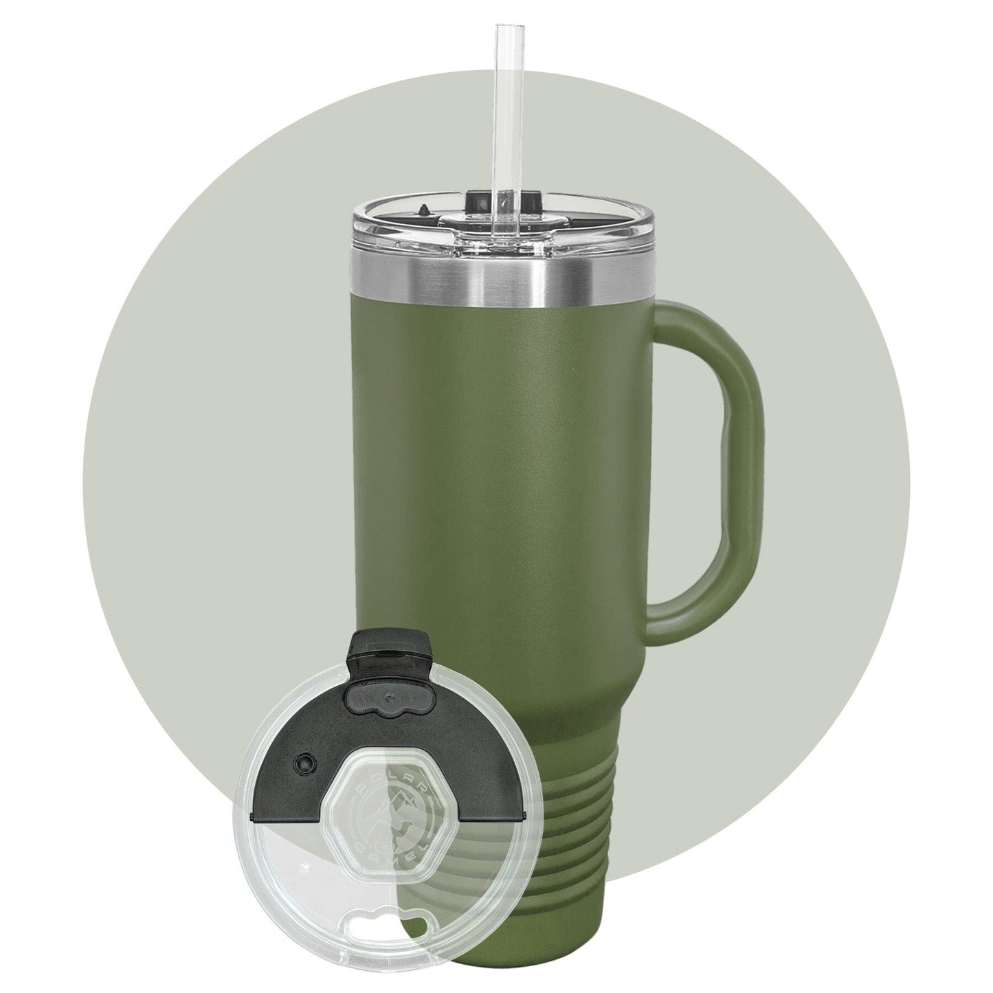 Polar Camel 40 oz. Travel Mug with Snap Lid