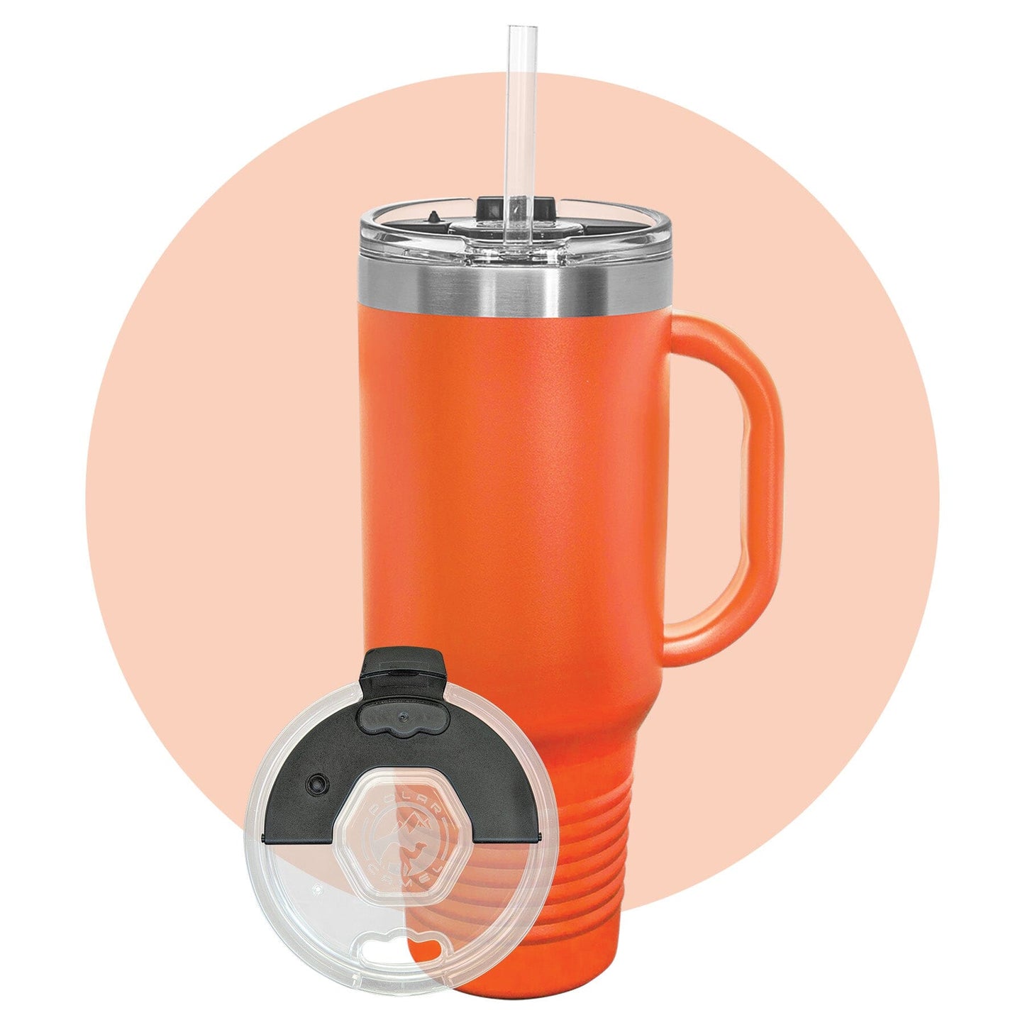 Polar Camel 40 oz. Travel Mug with Snap Lid