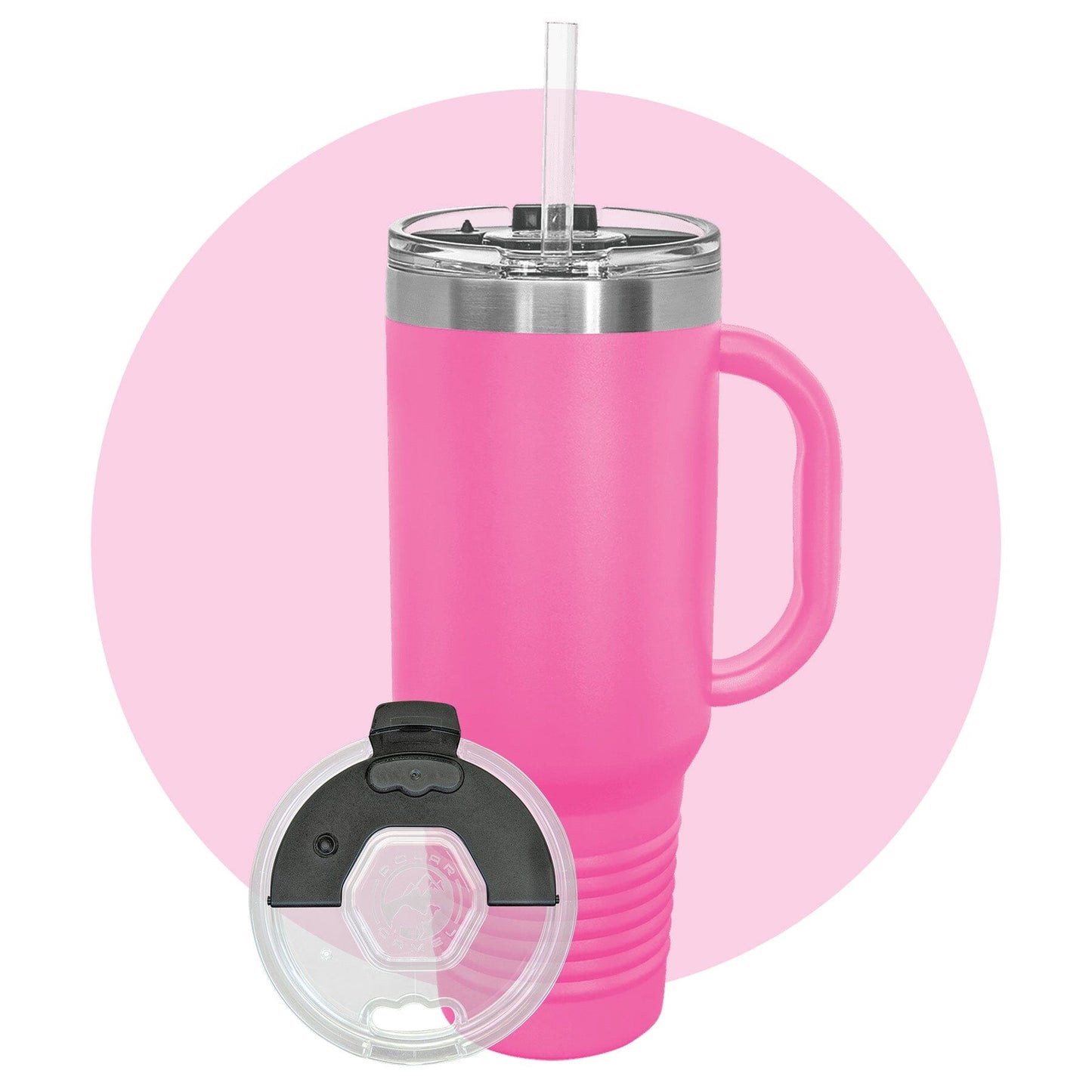 Polar Camel 40 oz. Travel Mug with Snap Lid