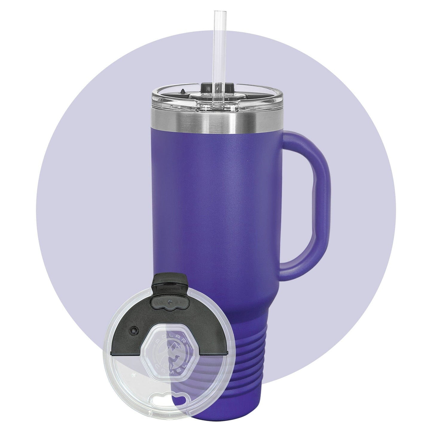 Polar Camel 40 oz. Travel Mug with Snap Lid