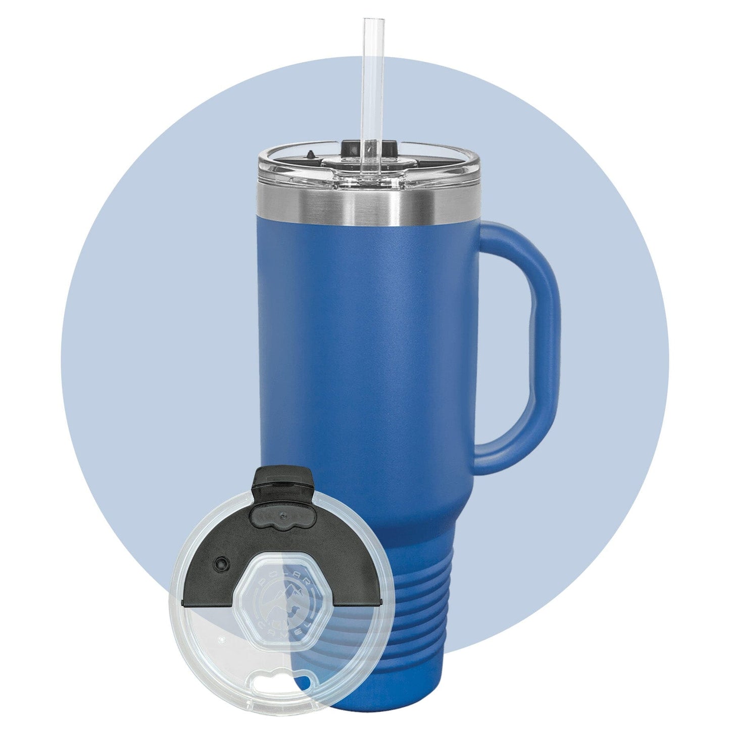 Polar Camel 40 oz. Travel Mug with Snap Lid