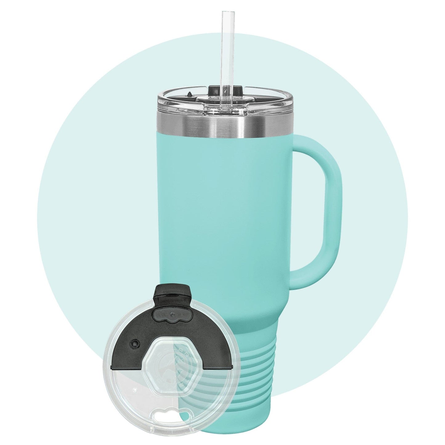 Polar Camel 40 oz. Travel Mug with Snap Lid