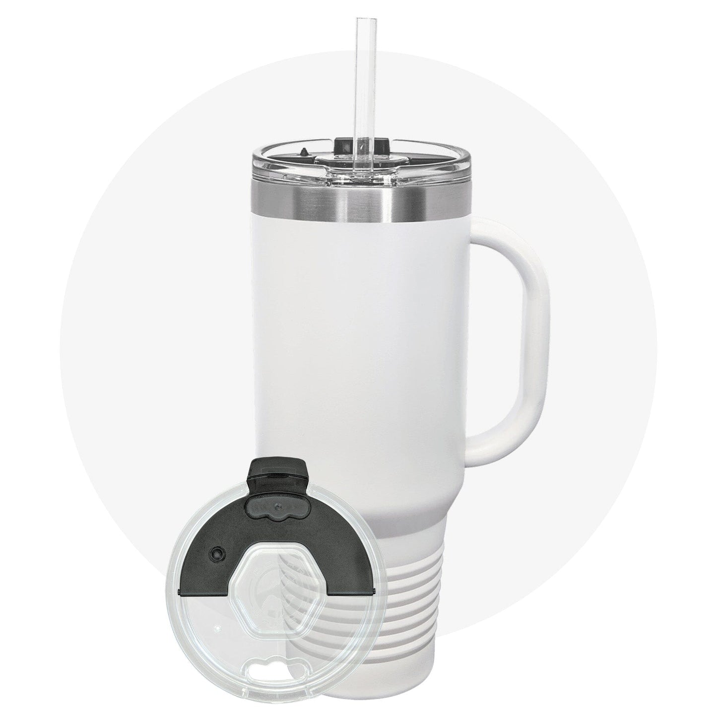 Polar Camel 40 oz. Travel Mug with Snap Lid