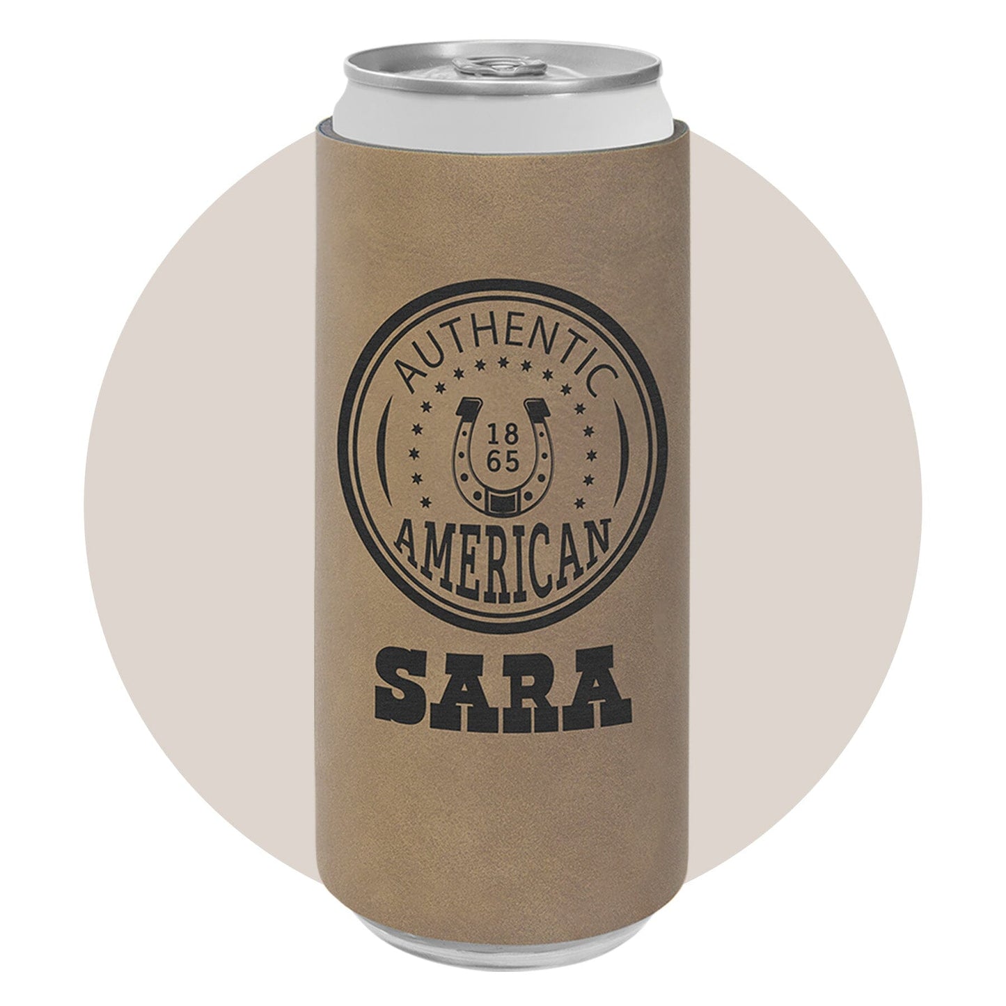 Slim Leatherette Beverage Holder