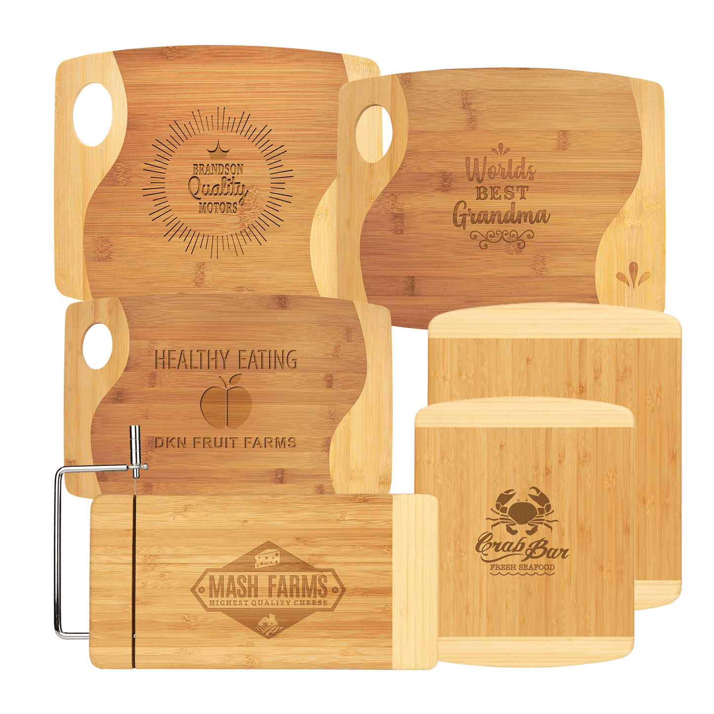 Bamboo 2-Tone Cutting Boards