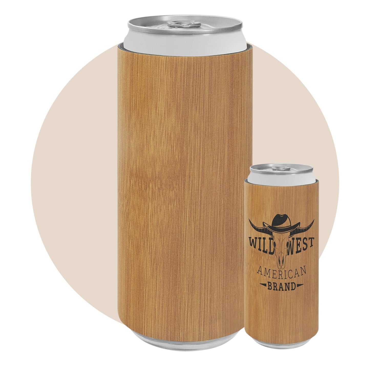 Slim Leatherette Beverage Holder