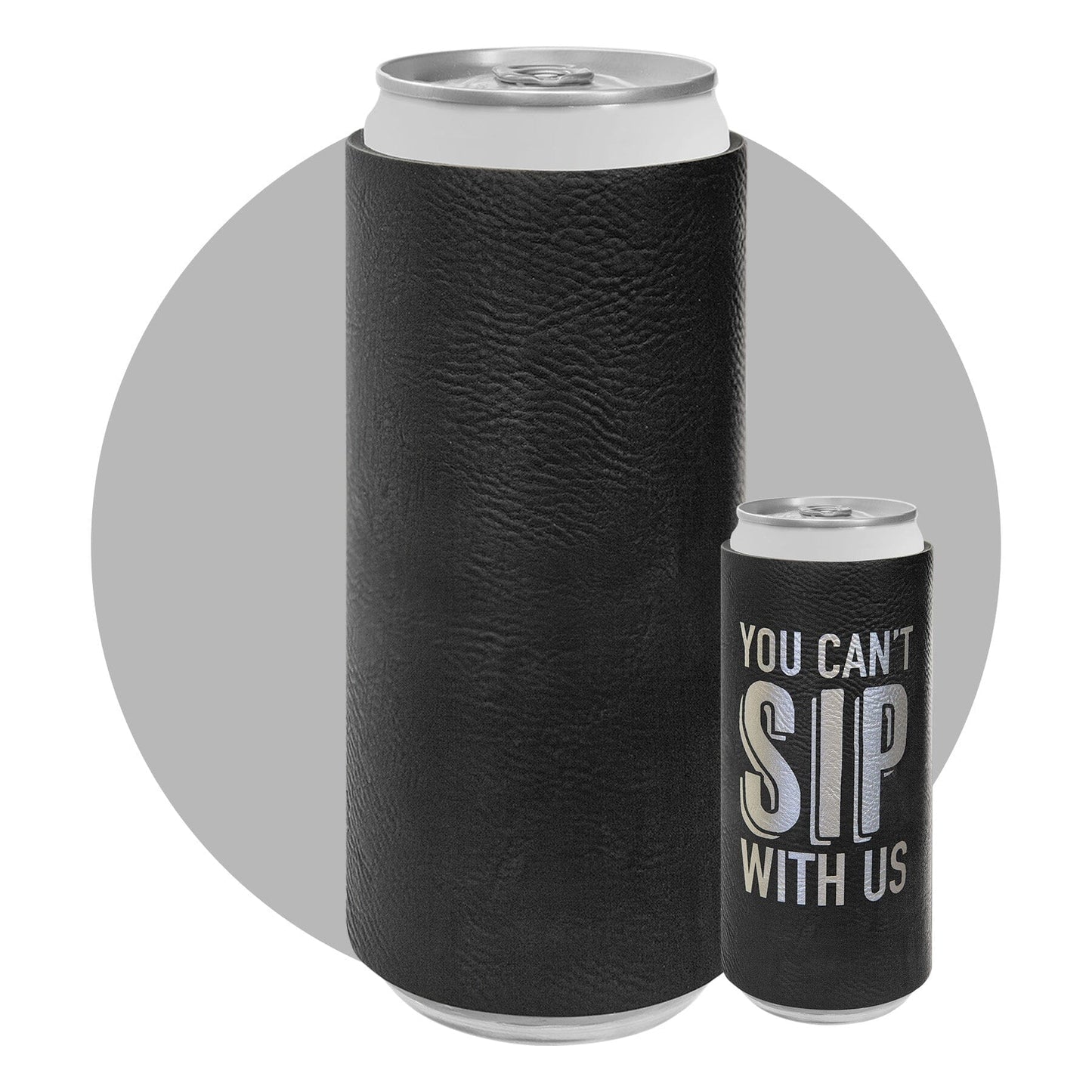 Slim Leatherette Beverage Holder