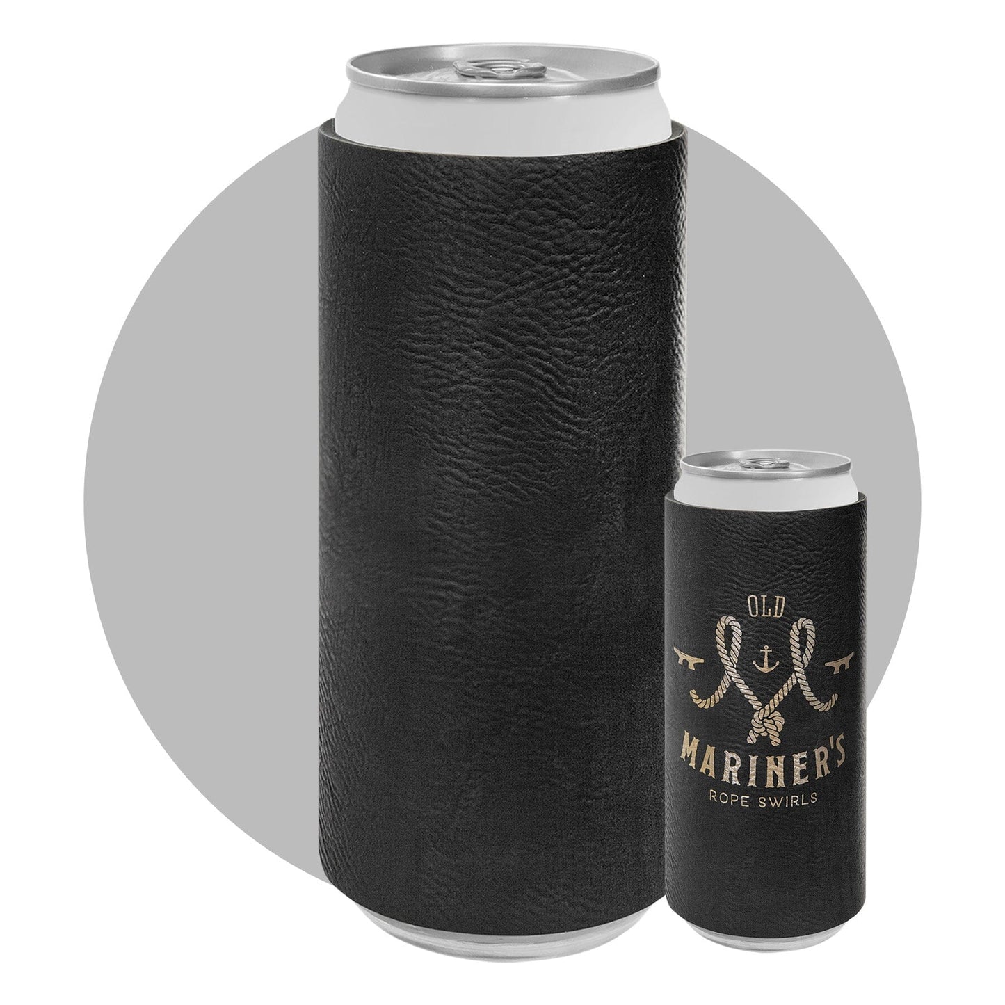 Slim Leatherette Beverage Holder