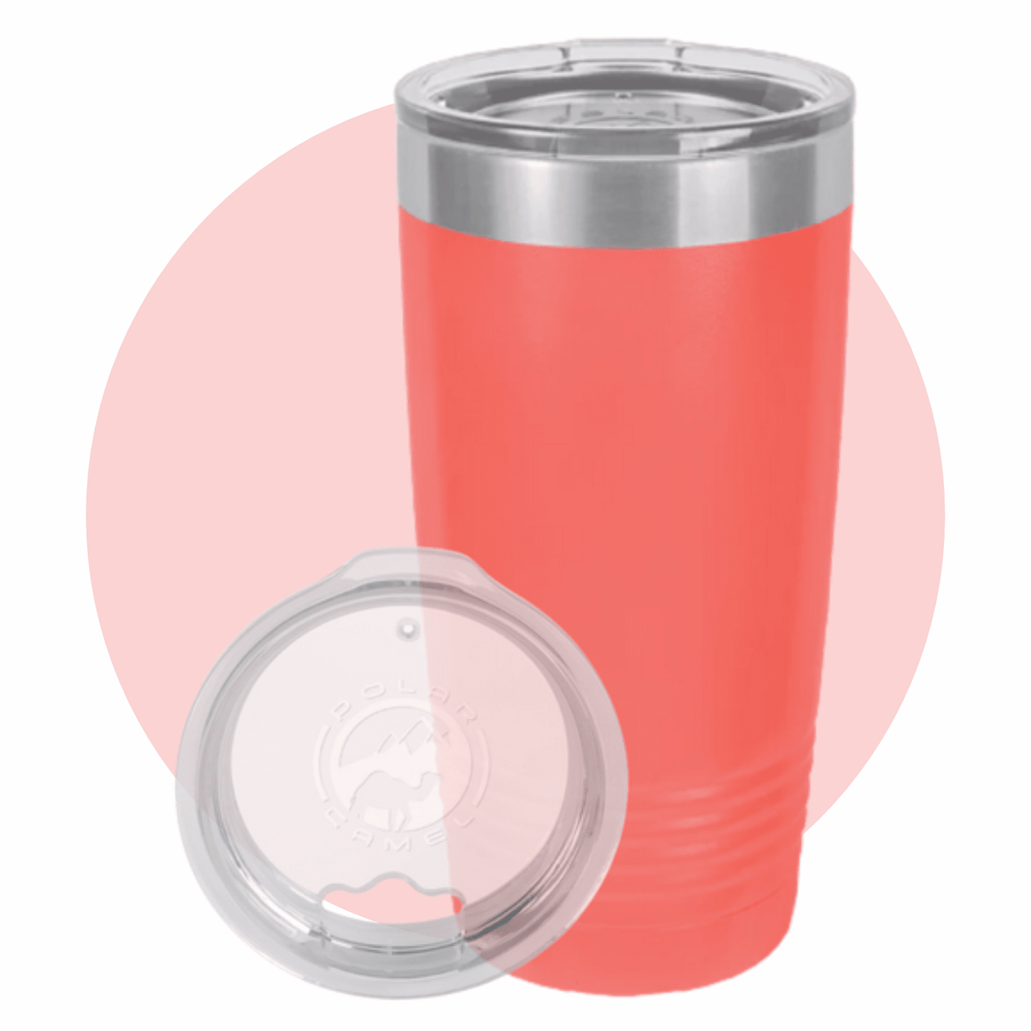 Polar Camel 20 oz. Ringneck Tumbler with Clear Lid
