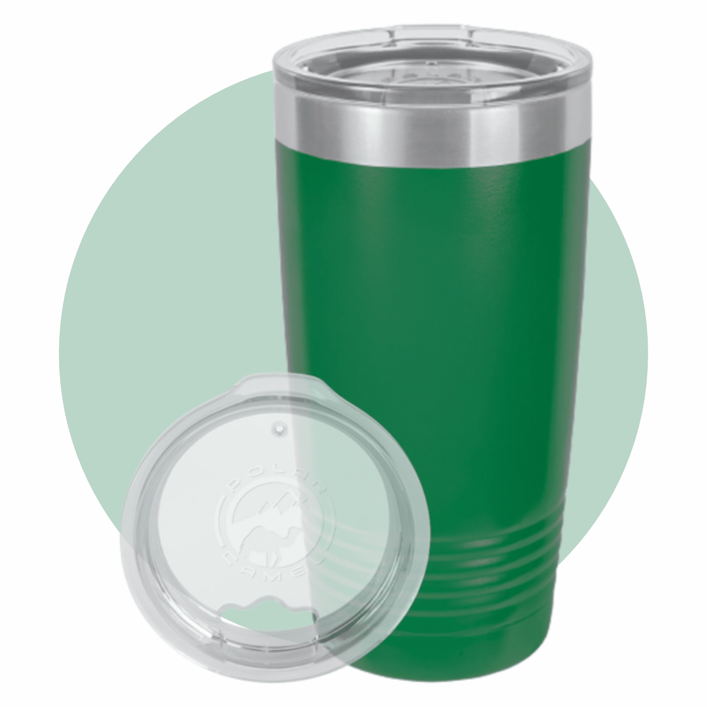 Polar Camel 20 oz. Ringneck Tumbler with Clear Lid