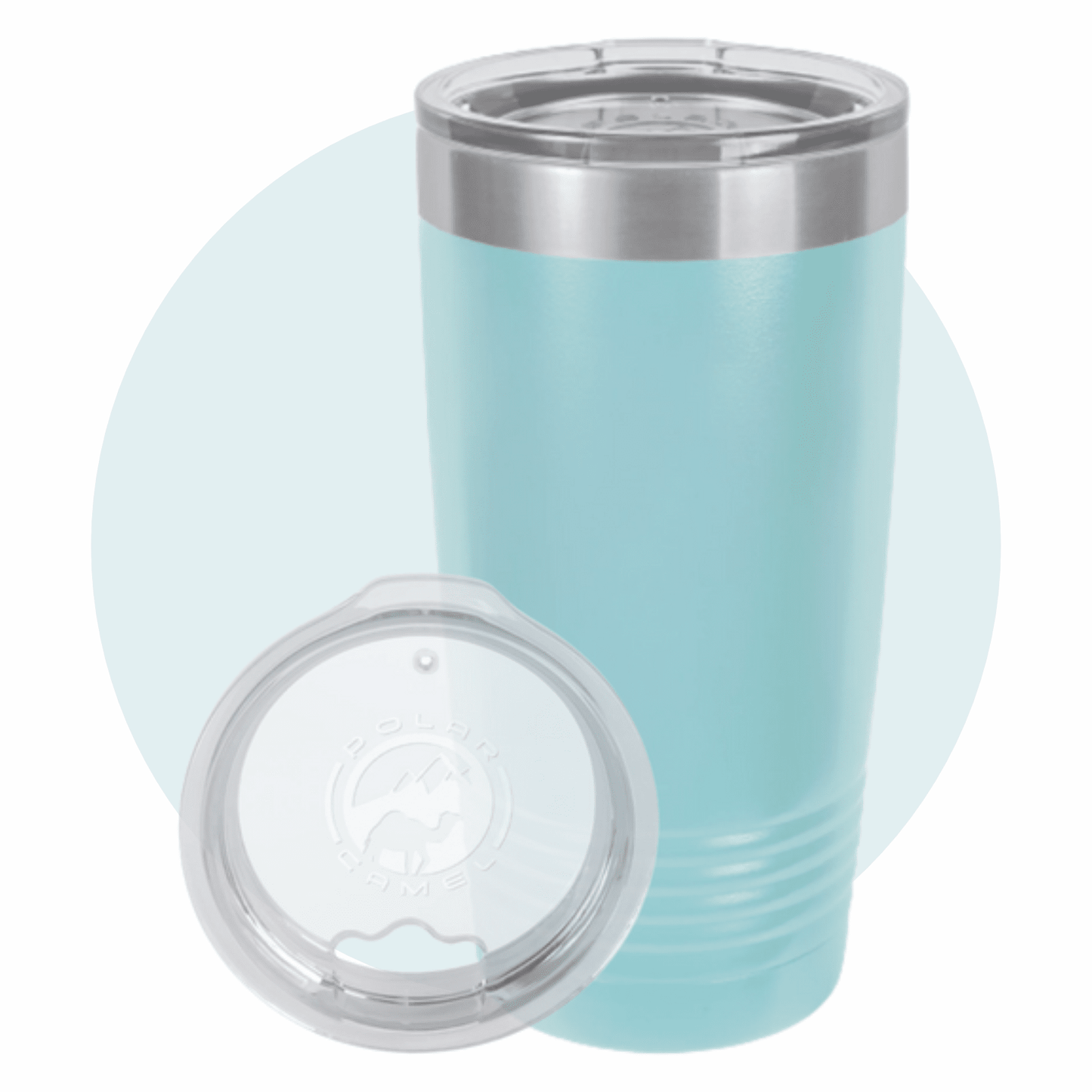 Polar Camel 20 oz. Ringneck Tumbler with Clear Lid