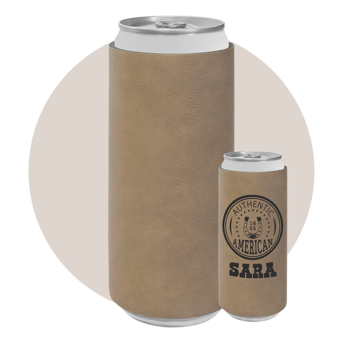Slim Leatherette Beverage Holder