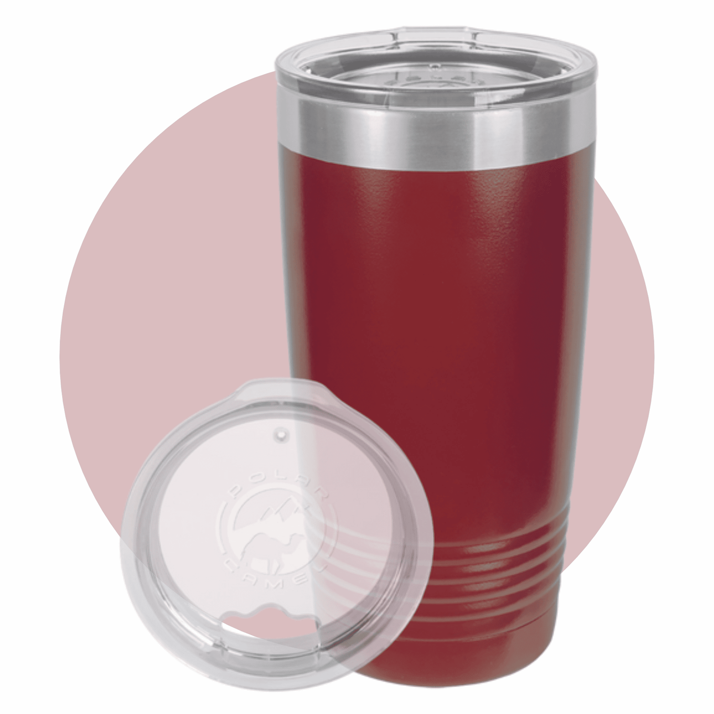 Polar Camel 20 oz. Ringneck Tumbler with Clear Lid