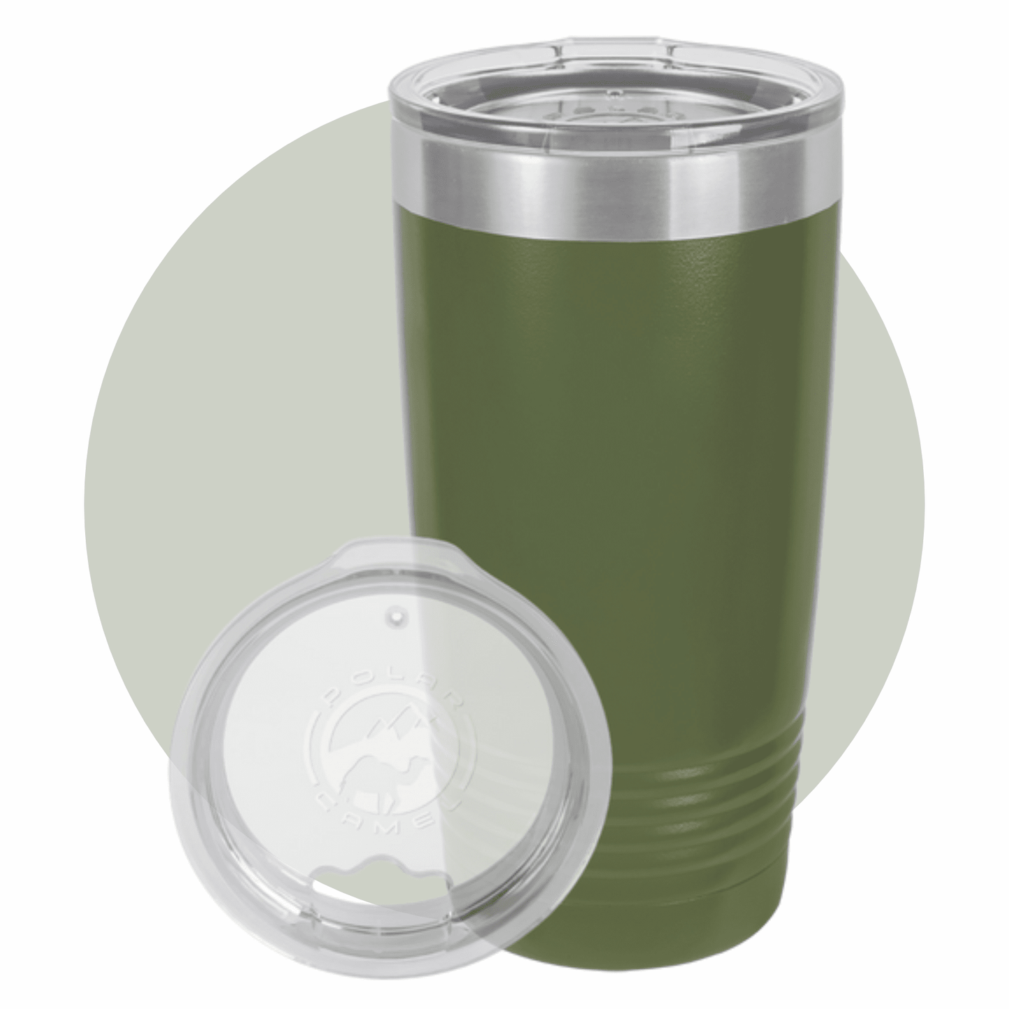 Polar Camel 20 oz. Ringneck Tumbler with Clear Lid