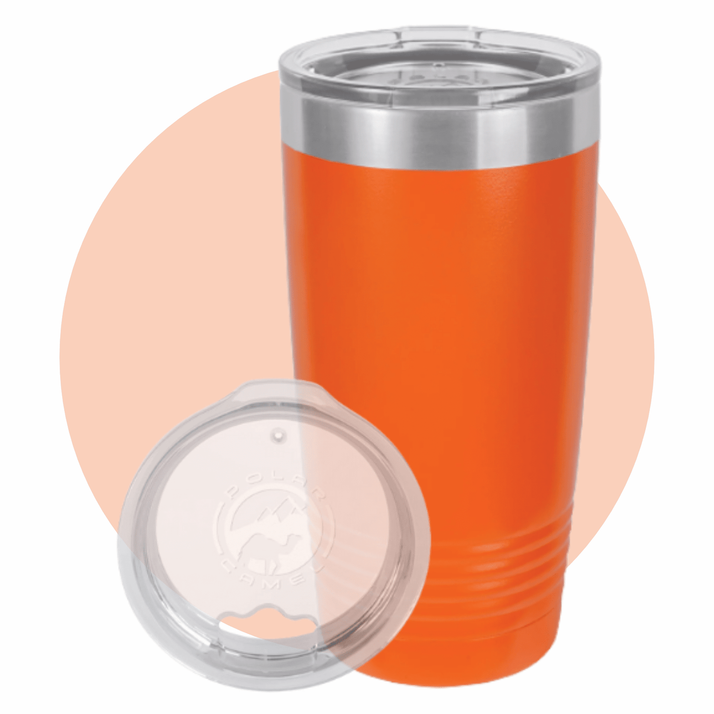 Polar Camel 20 oz. Ringneck Tumbler with Clear Lid