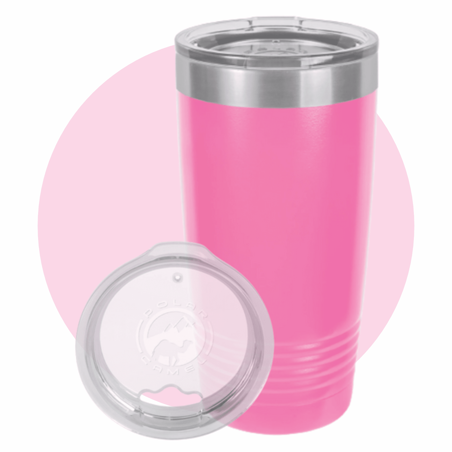 Polar Camel 20 oz. Ringneck Tumbler with Clear Lid