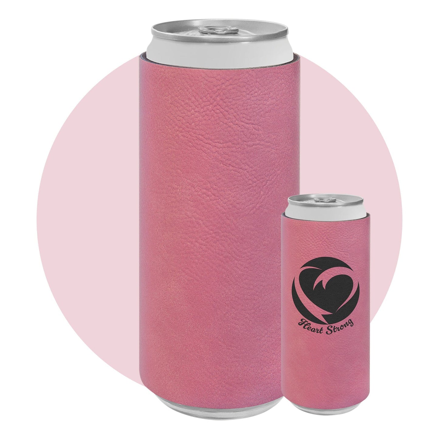 Slim Leatherette Beverage Holder