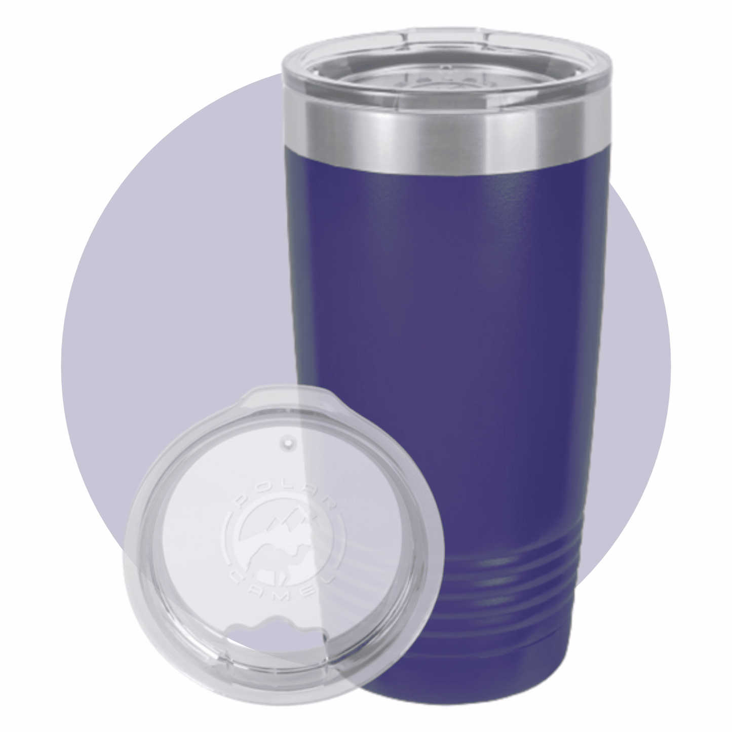 Polar Camel 20 oz. Ringneck Tumbler with Clear Lid