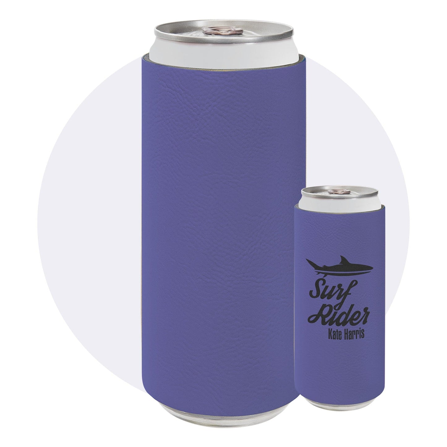Slim Leatherette Beverage Holder