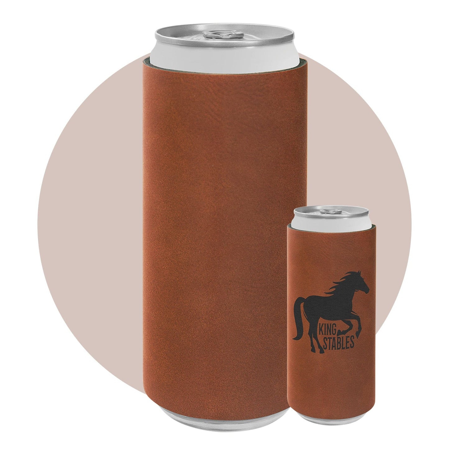Slim Leatherette Beverage Holder