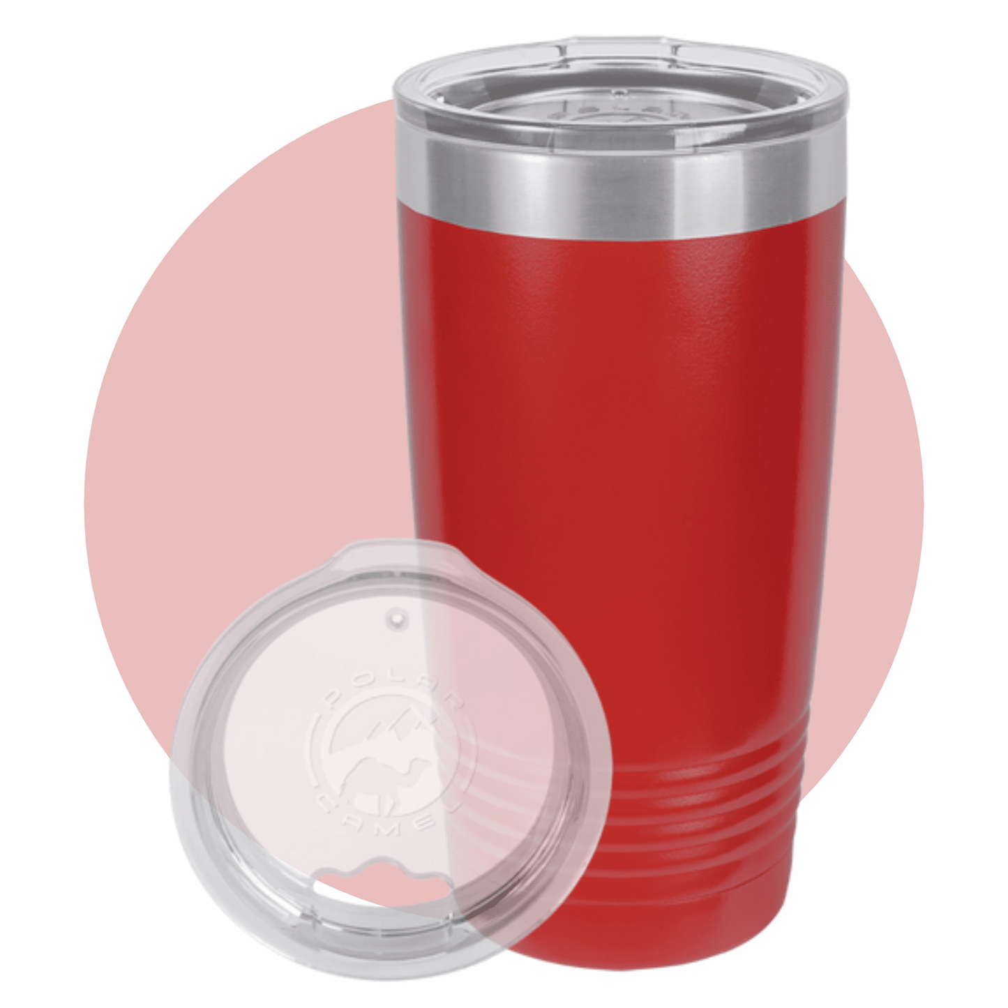 Polar Camel 20 oz. Ringneck Tumbler with Clear Lid
