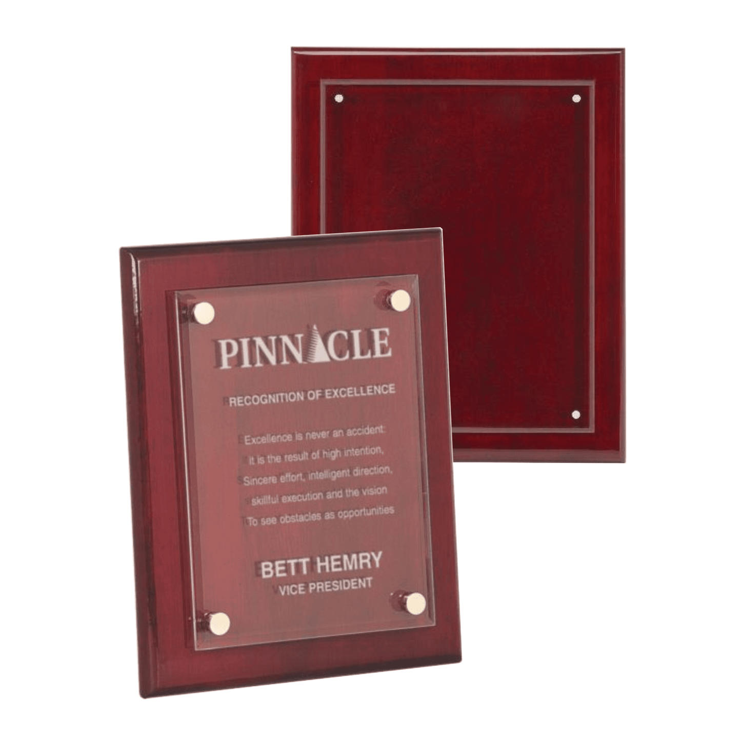 Piano Finish Floating Plaques