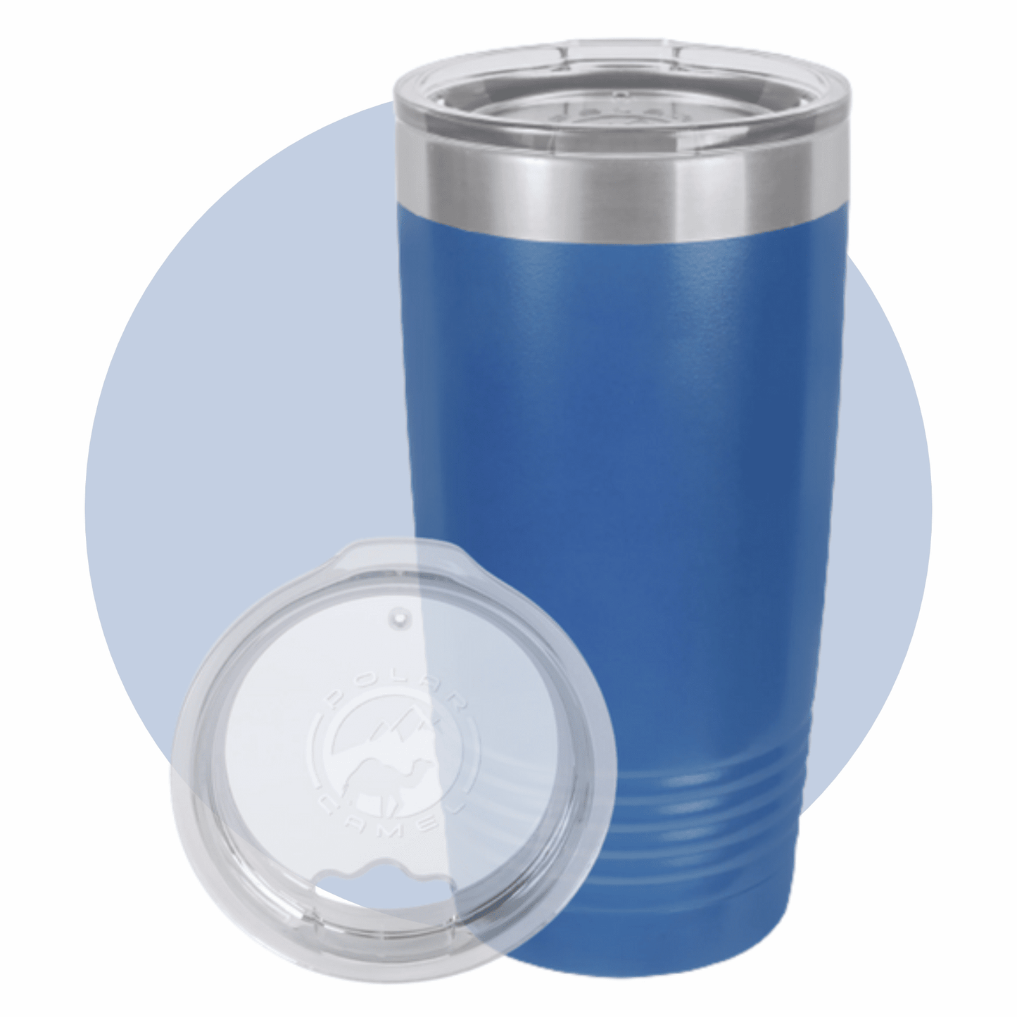 Polar Camel 20 oz. Ringneck Tumbler with Clear Lid