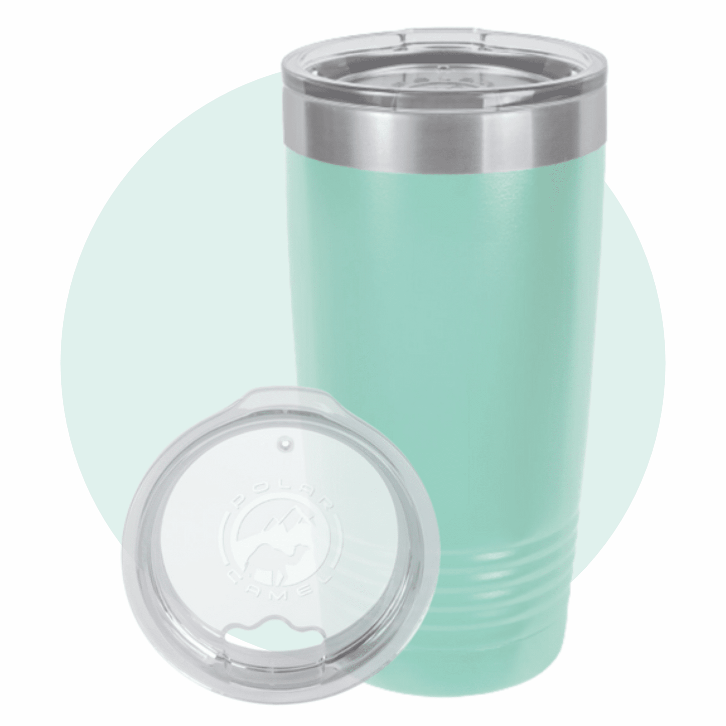 Polar Camel 20 oz. Ringneck Tumbler with Clear Lid