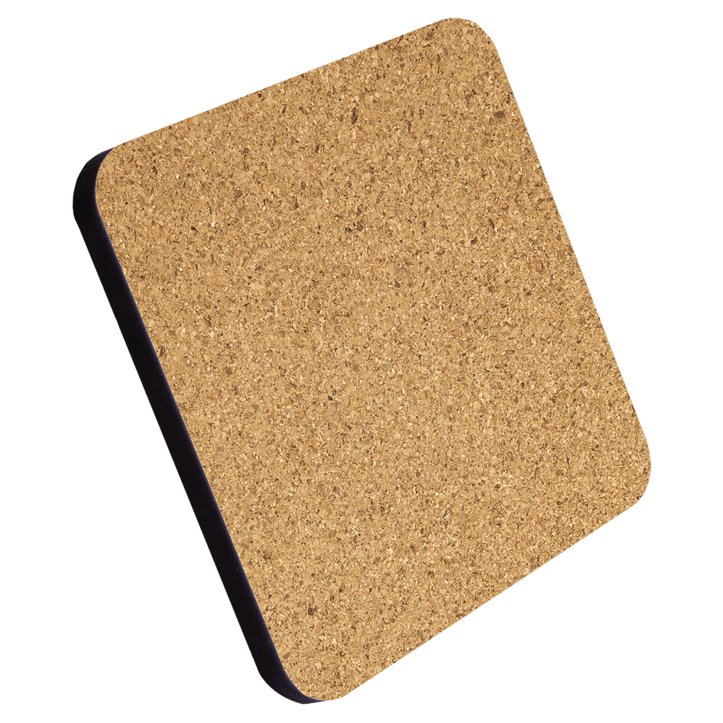 Square Coaster With Cork Backing
