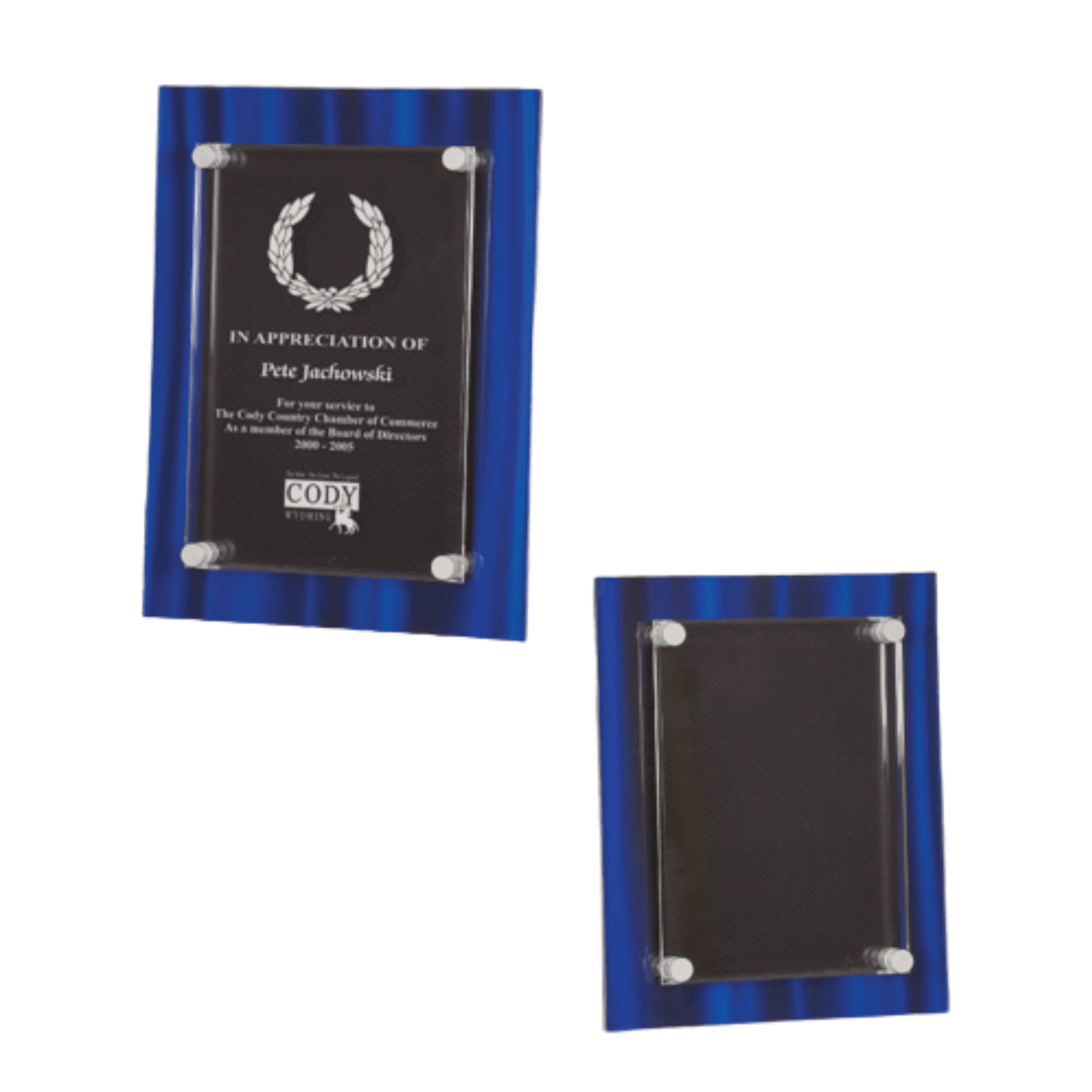 Velvet Acrylic Floating Plaque