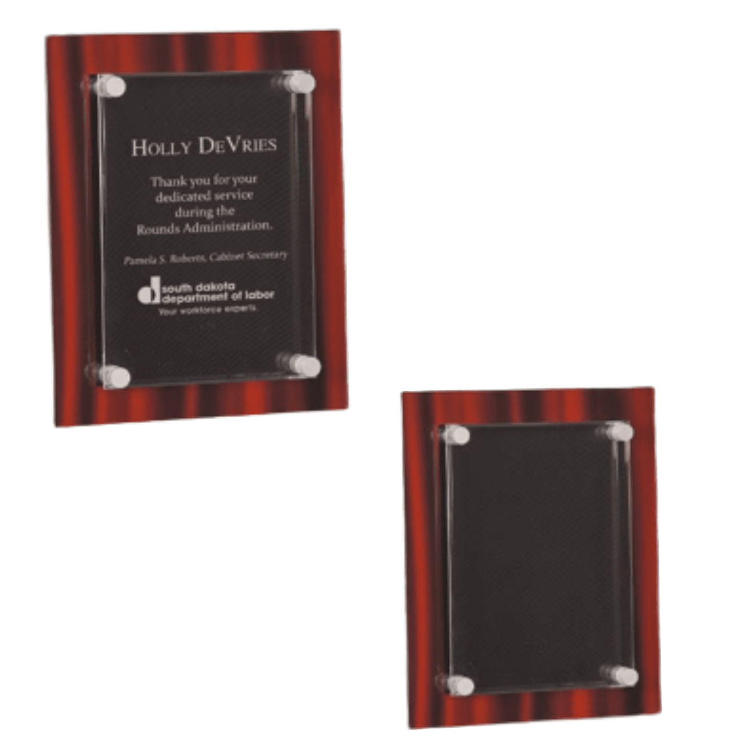 Velvet Acrylic Floating Plaque
