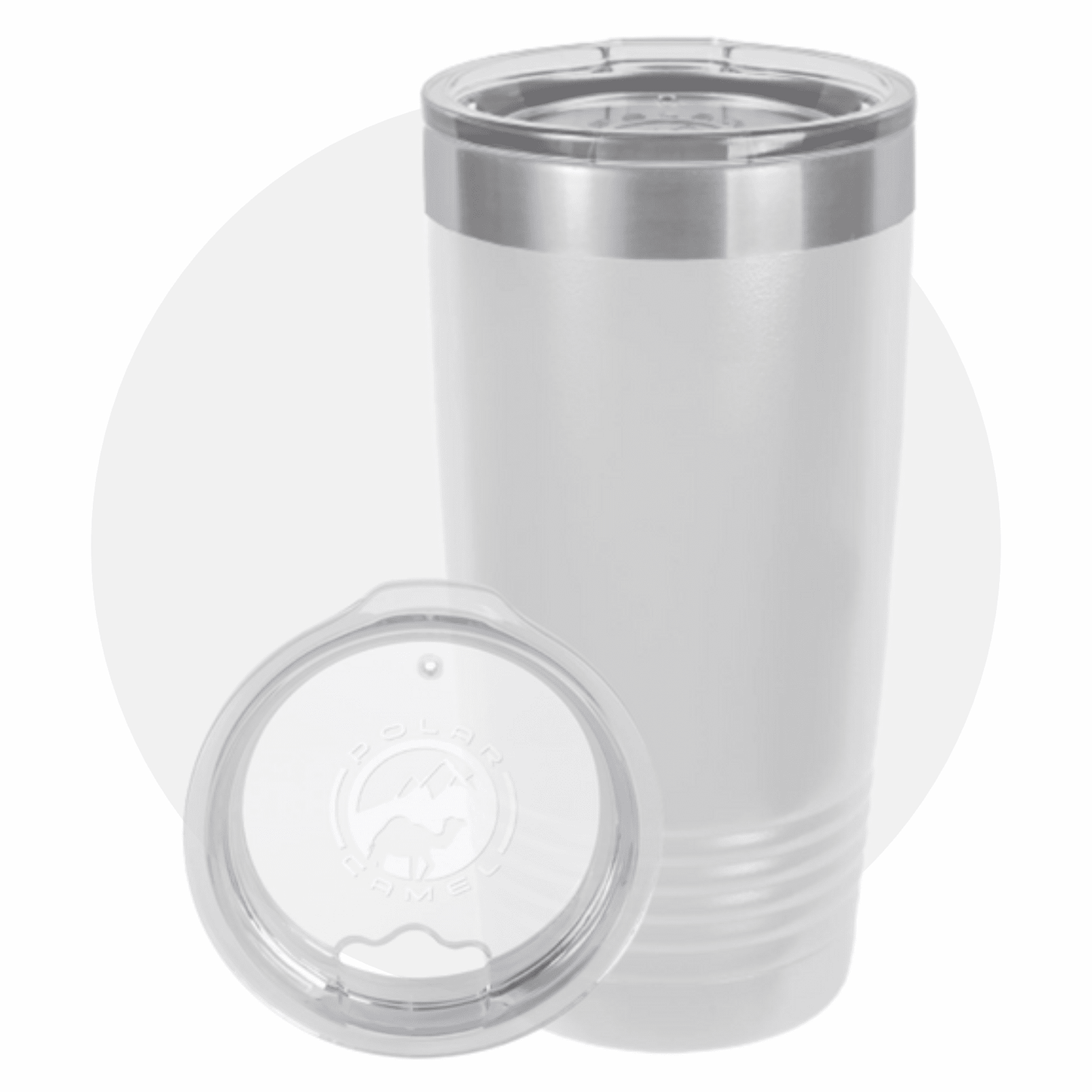 Polar Camel 20 oz. Ringneck Tumbler with Clear Lid