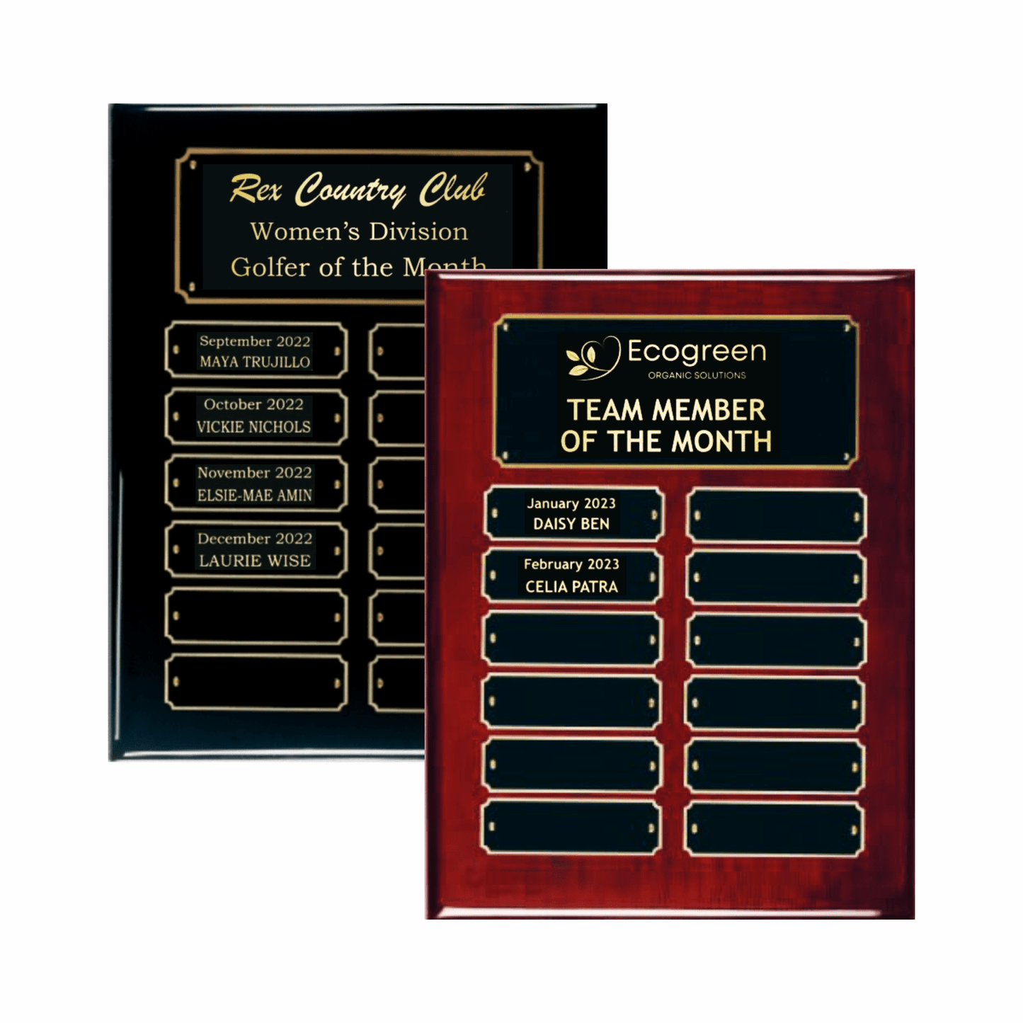 Piano Finish Perpetual Plaque