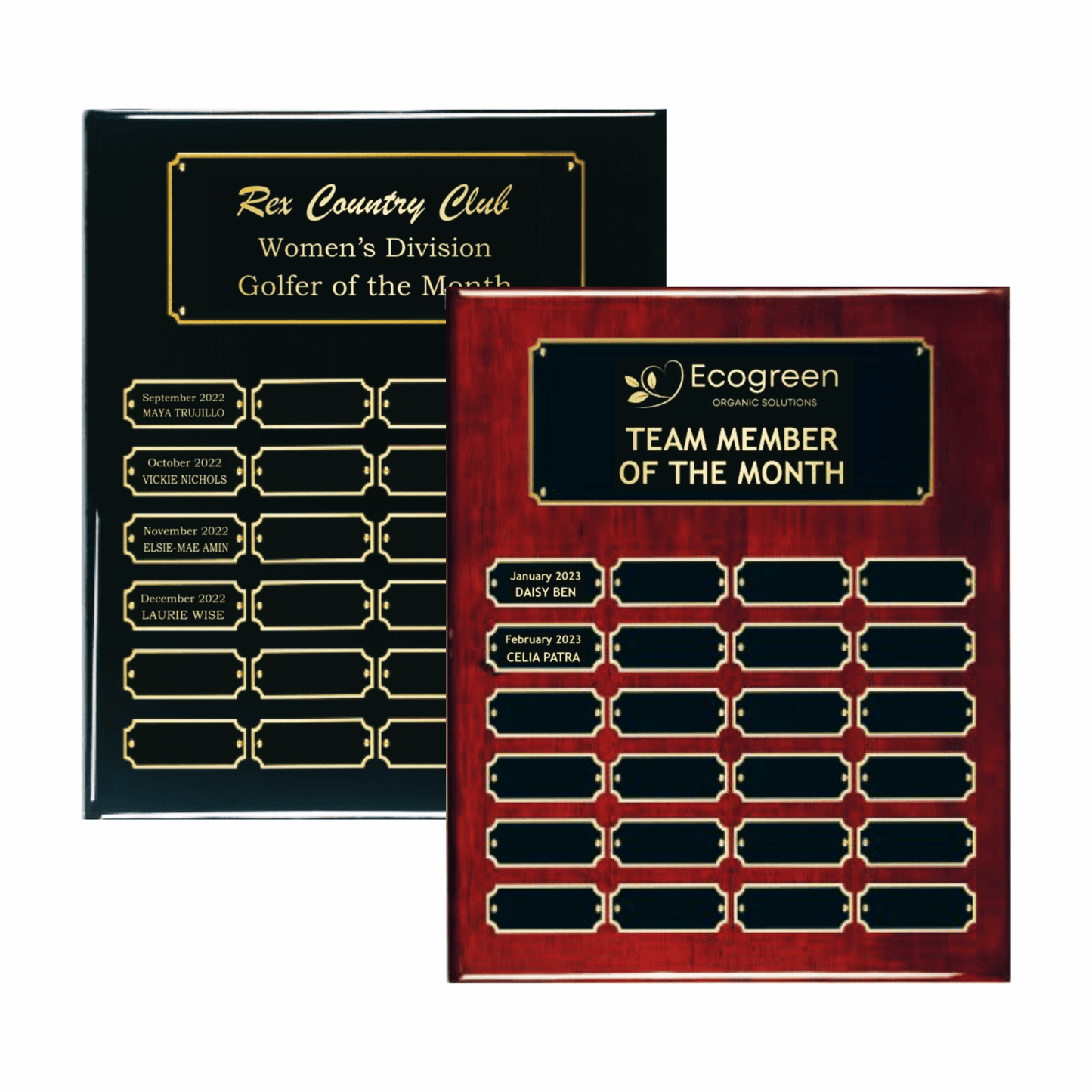 Piano Finish Perpetual Plaque